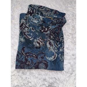 Mirasol women's sz. XL beautiful green abstract design blouse. Great shape